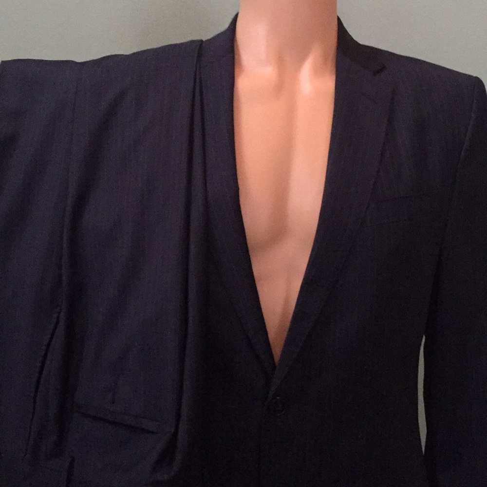 Versace Collection Suit Pinstriped - image 3